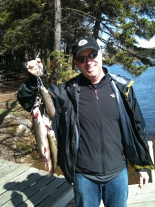 Great fishing on Back Lake, May 13th 2010